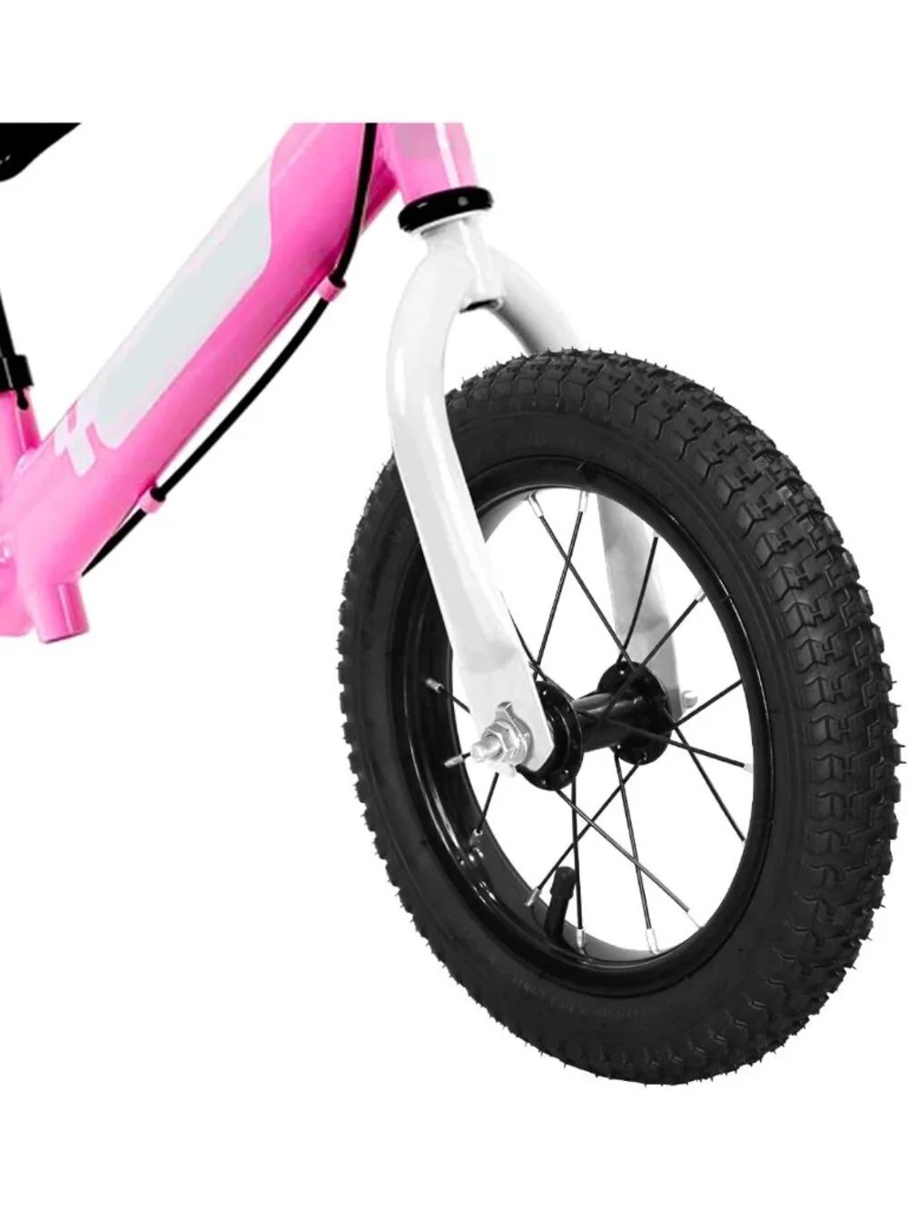 Kids Bike Front Wheels Replacement - Solid Rubber Tire & Inner Tube, 12-20 Inch
